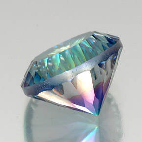 Quartz mystique multicolore naturelle coupe roude, 20,94 ct, VVS-VS
