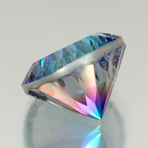Quartz mystique multicolore naturelle coupe roude, 20,87 ct, VVS-VS