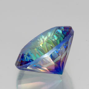 Quartz mystique multicolore naturelle coupe roude, 18,05 ct, VVS-VS