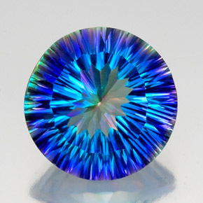 Quartz mystique multicolore naturelle coupe roude, 17,28 ct, VS