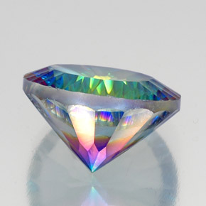 Quartz mystique Partie Supérieure Arc-en-Ciel naturelle Coupe roude, 18.74 ct, VVS-VS