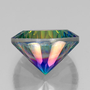 Quartz mystique multicolore naturelle coupe roude, 18,92 ct, VVS-VS