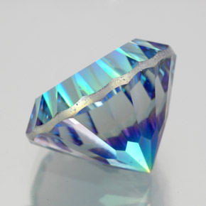 Quartz mystique multicolore naturelle coupe roude, 10,29 ct, VS