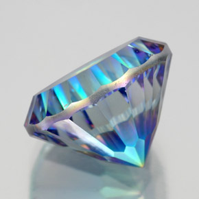 Quartz mystique multicolore naturelle coupe roude, 10,13 ct, VVS-VS