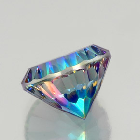 Quartz mystique multicolore naturelle coupe roude, 10,32 ct, VS