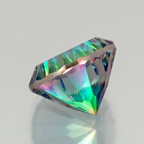 Quartz mystique multicolore naturelle coupe roude, 10,50 ct, VS