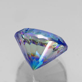 Quartz mystique multicolore naturelle coupe roude, 9,69 ct, VVS