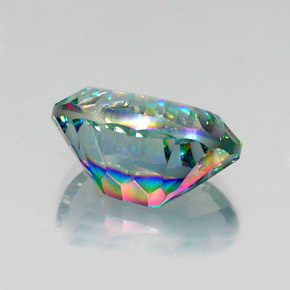 Quartz mystique Partie Supérieure Arc-en-Ciel naturelle Coupe ovale, 12.92 ct, VS
