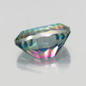 Quartz mystique Partie Supérieure Arc-en-Ciel naturelle Coupe ovale, 13.63 ct, VVS-VS