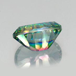 Quartz mystique multicolore naturelle coupe ovale, 13,12 ct, VVS-VS