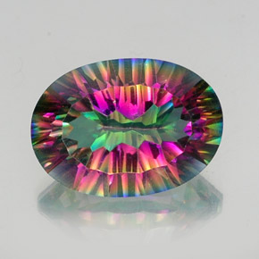 Quartz mystique Partie Supérieure Arc-en-Ciel naturelle Coupe ovale, 12.67 ct, VS