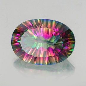 Quartz mystique Partie Supérieure Arc-en-Ciel naturelle Coupe ovale, 12.67 ct, VS