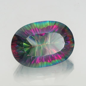 Quartz mystique Partie Supérieure Arc-en-Ciel naturelle Coupe ovale, 14.13 ct, VS