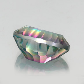 Quartz mystique Partie Supérieure Arc-en-Ciel naturelle Coupe ovale, 14.13 ct, VS