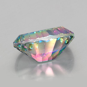 Quartz mystique Partie Supérieure Arc-en-Ciel naturelle Coupe ovale, 11.48 ct, VVS-VS