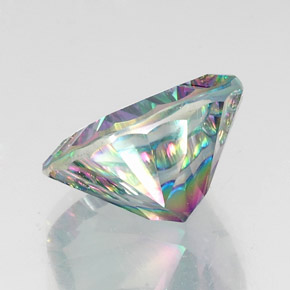 Quartz mystique Partie Supérieure Arc-en-Ciel naturelle Coupe coussin, 15.13 ct, VVS