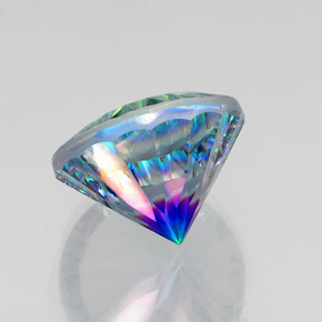 Quartz mystique Partie Supérieure Arc-en-Ciel naturelle Coupe roude, 19.39 ct, VS
