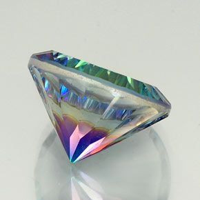 Quartz mystique Partie Supérieure Arc-en-Ciel naturelle Coupe roude, 18.92 ct, VVS