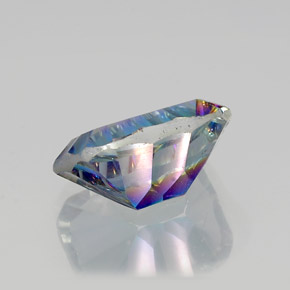 Quartz mystique Partie Supérieure Arc-en-Ciel naturelle Taille émeraude, 10.62 ct, VVS-VS