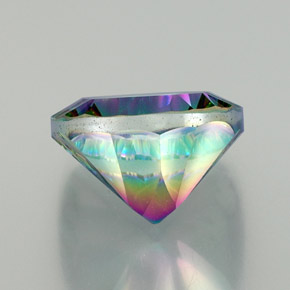 Quartz mystique Partie Supérieure Arc-en-Ciel naturelle Coupe coussin, 15.67 ct, VVS