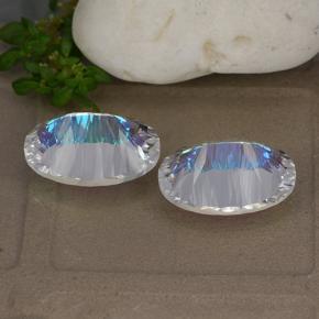 Achetez naturel 10,62ct multicolore quartz mystique gems, coupe ovale, en provenance brésil chez gemselect. en stock, livraison internationale!