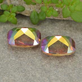 Achetez naturel 3.39ct Multicolore Quartz mystique gems, Coupe coussin, En provenance Brésil chez GemSelect. En stock, livraison internationale!