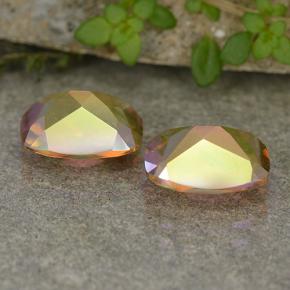 Achetez naturel 3,52ct multicolore quartz mystique gems, coupe coussin, en provenance brésil chez gemselect. en stock, livraison internationale!