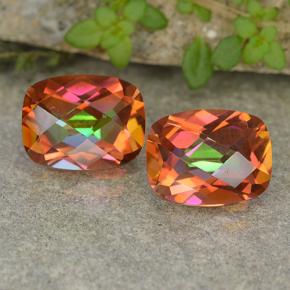 Achetez naturel 3,69ct multicolore quartz mystique gems, coupe coussin, en provenance brésil chez gemselect. en stock, livraison internationale!