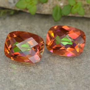 Achetez naturel 3,69ct multicolore quartz mystique gems, coupe coussin, en provenance brésil chez gemselect. en stock, livraison internationale!