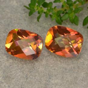 Achetez naturel 3.56ct Multicolore Quartz mystique gems, Coupe coussin, En provenance Brésil chez GemSelect. En stock, livraison internationale!