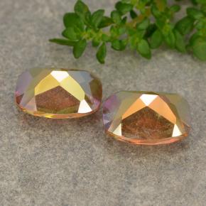 Achetez naturel 3.56ct Multicolore Quartz mystique gems, Coupe coussin, En provenance Brésil chez GemSelect. En stock, livraison internationale!