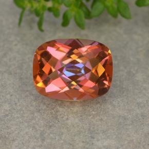 Quartz mystique Multicolore naturelle Coupe coussin, 1.93 ct, VVS-VS