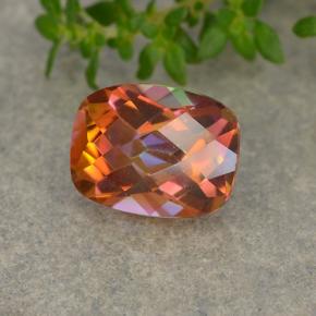 Quartz mystique Multicolore naturelle Coupe coussin, 1.93 ct, VVS-VS