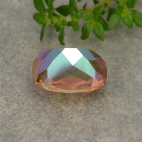 Quartz mystique Multicolore naturelle Coupe coussin, 1.93 ct, VVS-VS