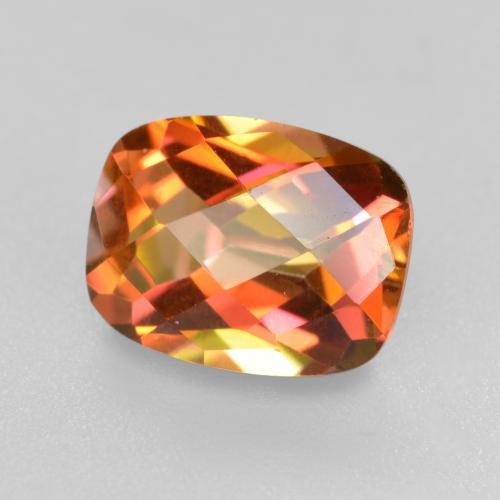Quartz mystique Multicolore naturelle Coupe coussin, 1.91 ct, VVS-VS