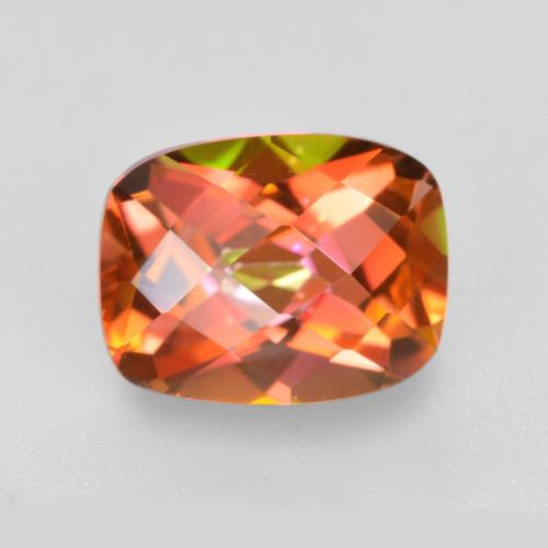 Quartz mystique Multicolore naturelle Coupe coussin, 1.89 ct, VVS-VS