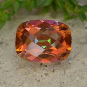 Quartz mystique Multicolore naturelle Coupe coussin, 2.03 ct, VVS-VS
