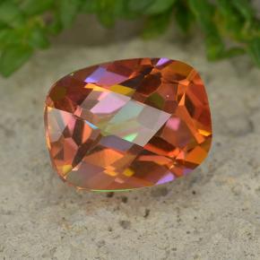 Quartz mystique Multicolore naturelle Coupe coussin, 2.03 ct, VVS-VS