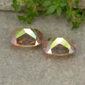 Achetez naturel 3.46ct Multicolore Quartz mystique gems, Coupe coussin, En provenance Brésil chez GemSelect. En stock, livraison internationale!