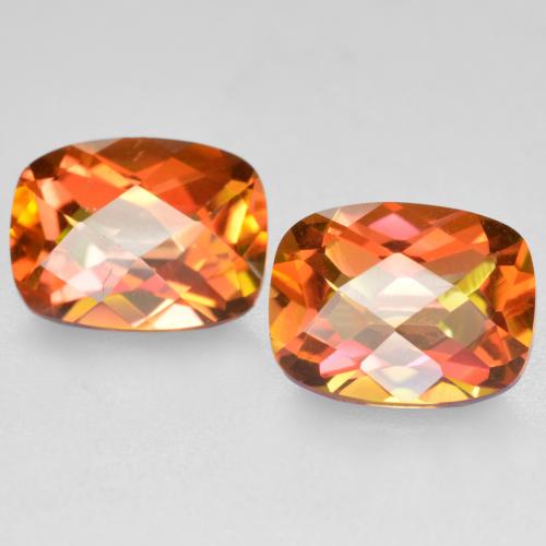 Achetez naturel 3,72ct multicolore quartz mystique gems, coupe coussin, en provenance brésil chez gemselect. en stock, livraison internationale!