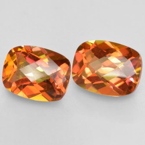 Achetez naturel 3,72ct multicolore quartz mystique gems, coupe coussin, en provenance brésil chez gemselect. en stock, livraison internationale!
