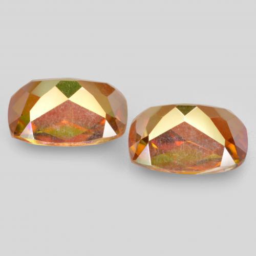 Achetez naturel 3.52ct Multicolore Quartz mystique gems, Coupe coussin, En provenance Brésil chez GemSelect. En stock, livraison internationale!
