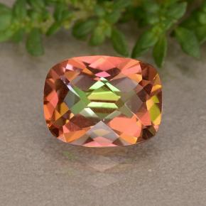 Quartz mystique multicolore naturelle coupe coussin, 1,82 ct, VVS-VS