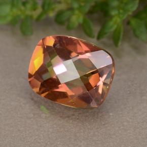 Quartz mystique multicolore naturelle coupe coussin, 1,82 ct, VVS-VS
