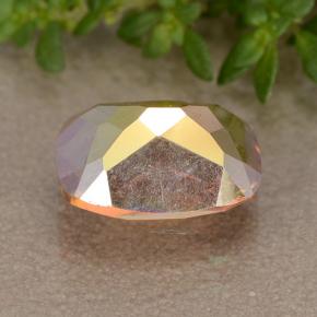 Quartz mystique multicolore naturelle coupe coussin, 1,81 ct, VVS-VS