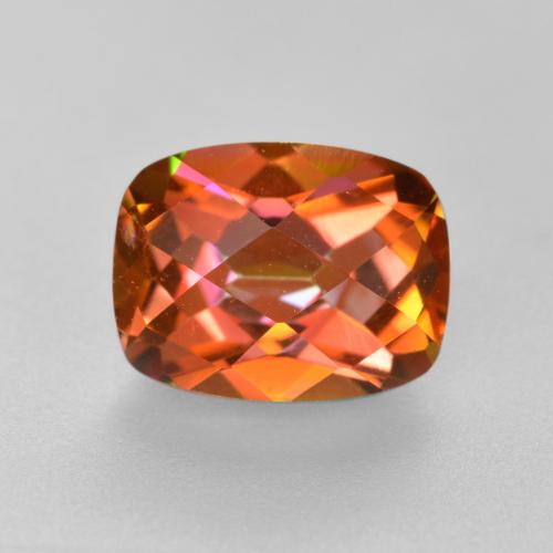 Quartz mystique multicolore naturelle coupe coussin, 1,83 ct, VVS-VS