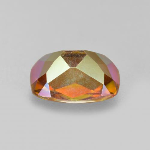 Quartz mystique multicolore naturelle coupe coussin, 1,83 ct, VVS-VS