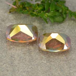 Achetez naturel 3.53ct Multicolore Quartz mystique gems, Coupe coussin, En provenance Brésil chez GemSelect. En stock, livraison internationale!