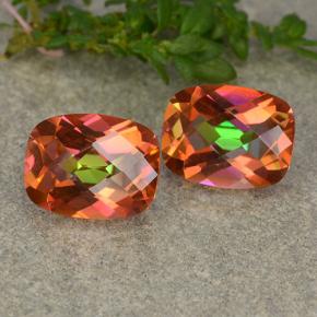 Achetez naturel 3.60ct Multicolore Quartz mystique gems, Coupe coussin, En provenance Brésil chez GemSelect. En stock, livraison internationale!