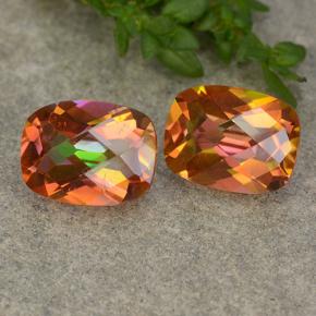 Achetez naturel 3.40ct Multicolore Quartz mystique gems, Coupe coussin, En provenance Brésil chez GemSelect. En stock, livraison internationale!